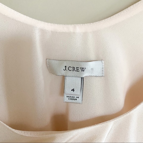 J. Crew 100% Silk Light Pink Sleeveless Blouse - Picture 3 of 6